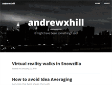 Tablet Screenshot of andrewxhill.com